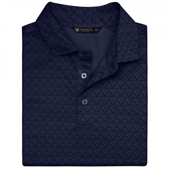 New York Yankees Levelwear Navy System Insignia Polo