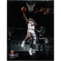 Charles Oakley New York Knicks Autographed Fanatics Authentic 11 x 14 Spotlight Layup Photograph