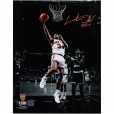 Charles Oakley New York Knicks Autographed Fanatics Authentic 11 x 14 Spotlight Layup Photograph