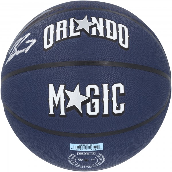 Jalen Suggs Orlando Magic Autographed Fanatics Authentic Wilson 2023-24 City Edition Collectors Basketball