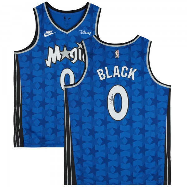 Игровая джерси Anthony Black Orlando Magic Autographed Fanatics Authentic Blue Nike 2023-2024 Classic Edition Swingman