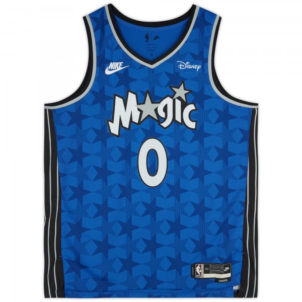 Игровая джерси Anthony Black Orlando Magic Autographed Fanatics Authentic Blue Nike 2023-2024 Classic Edition Swingman