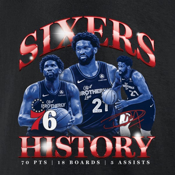 Philadelphia 76ers Joel Embiid Black History T-Shirt