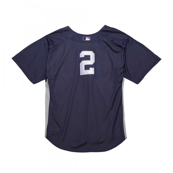 New York Yankees Derek Jeter Mitchell & Ness Navy Cooperstown Collection Batting Practice Jersey