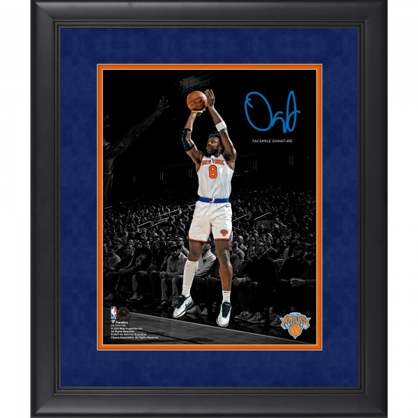 OG Anunoby New York Knicks Facsimile Signature Fanatics Authentic 11 x 14 Spotlight Photograph
