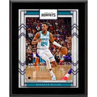 Brandon Miller Charlotte Hornets Authentic 10.5 x 13 Sublimated Player Plaque