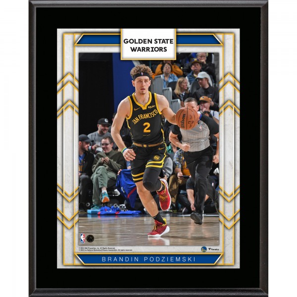Brandin Podziemski Golden State Warriors Fanatics Authentic 10.5 x 13 Sublimated Player Plaque