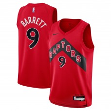 Подростковая Toronto Raptors RJ Barrett Nike Red Swingman Jersey - Icon Edition