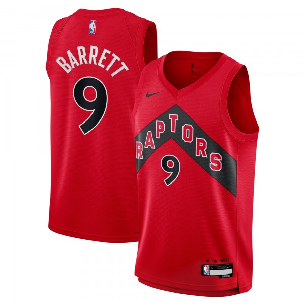 Подростковая Toronto Raptors RJ Barrett Nike Red Swingman Jersey - Icon Edition