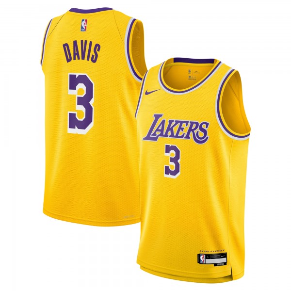 Игровая джерси Anthony Davis Los Angeles Lakers Nike Youth Swingman - Icon Edition - Gold