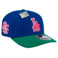 Бейсболка Los Angeles Dodgers New Era Royal/Green 2024 Big League Chew Flavor Pack 9SEVENTY