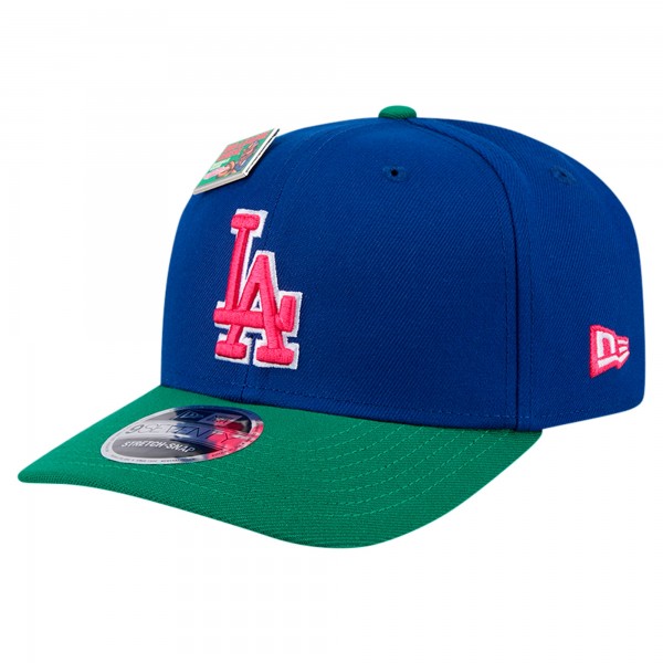 Бейсболка Los Angeles Dodgers New Era Royal/Green 2024 Big League Chew Flavor Pack 9SEVENTY
