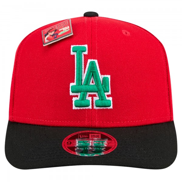 Бейсболка Los Angeles Dodgers New Era Red/Black 2024 Big League Chew Flavor Pack 9SEVENTY