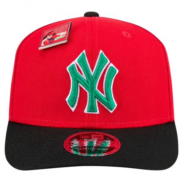 Бейсболка New York Yankees New Era Red/Black 2024 Big League Chew Flavor Pack 9SEVENTY
