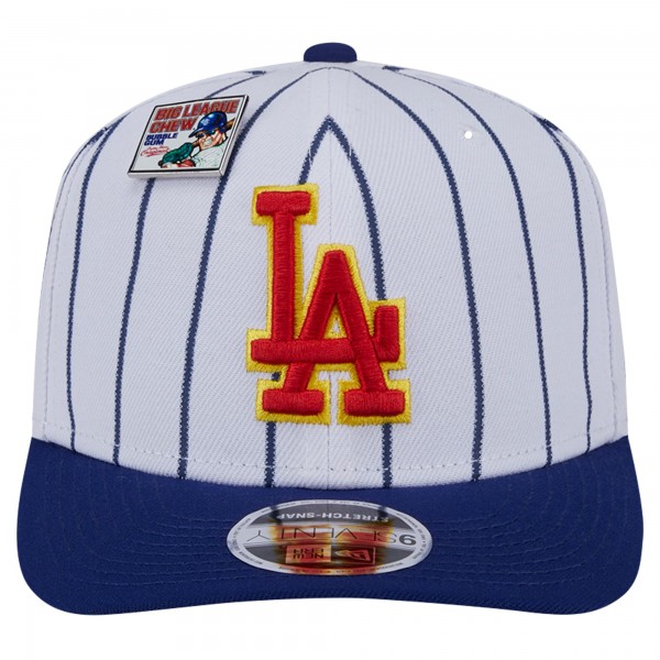Бейсболка Los Angeles Dodgers New Era White/Royal 2024 Big League Chew Original 9SEVENTY