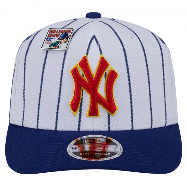 Бейсболка New York Yankees New Era White/Royal 2024 Big League Chew Original 9SEVENTY