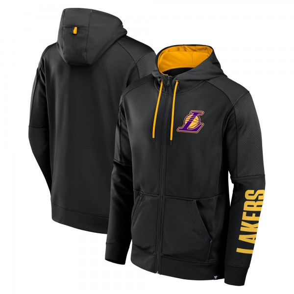 Толстовка на молнии Los Angeles Lakers Baller Defender Performance - Black