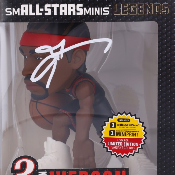 Allen Iverson Philadelphia 76ers Autographed Fanatics Authentic smALL-STARS 6 Figurine