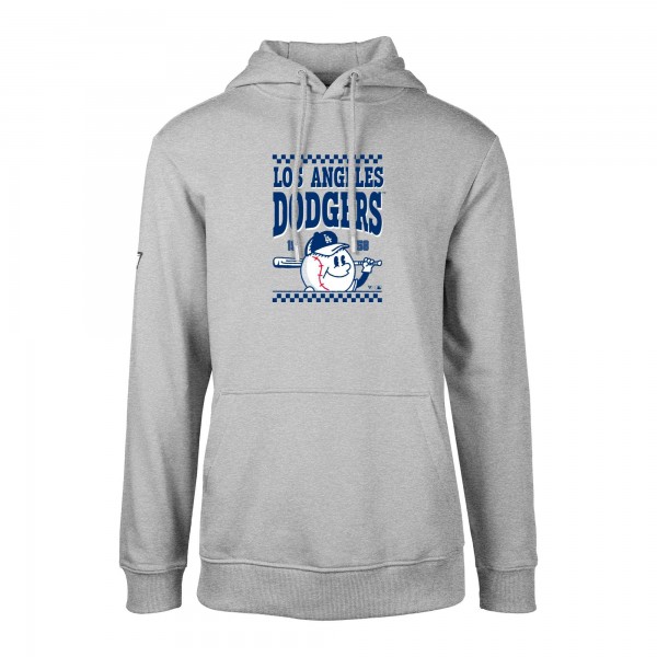 Los Angeles Dodgers Levelwear Gray Podium Inaugural Pullover Hoodie