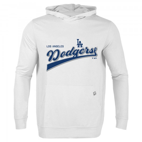 Los Angeles Dodgers Levelwear White Relay 2.0 Retro Pullover Hoodie