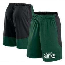 Milwaukee Bucks Logo Athletic Hunter Green Launch Performance Shorts