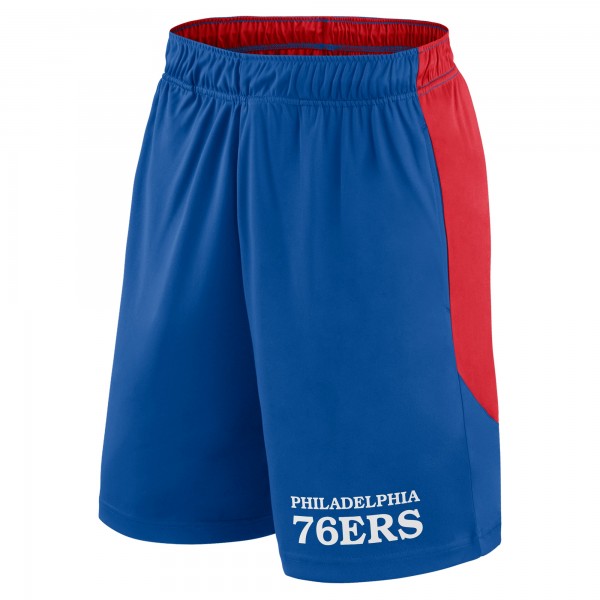 Philadelphia 76ers Logo Athletic Royal Launch Performance Shorts
