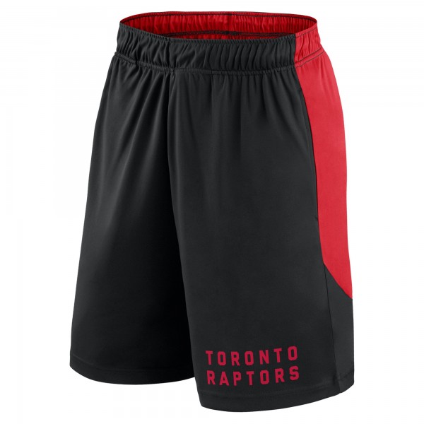 Toronto Raptors Logo Athletic Black Launch Performance Shorts