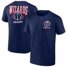 Washington Wizards Logo Athletic Navy Never Over T-Shirt