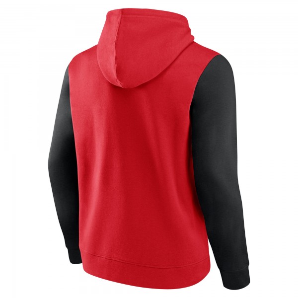 Толстовка Chicago Bulls Red Outline Colorblock