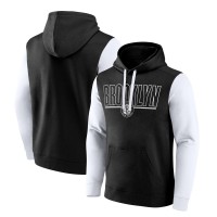 Толстовка Brooklyn Nets Logo Athletic Black Outline Colorblock