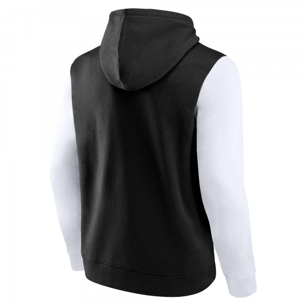 Толстовка Brooklyn Nets Logo Athletic Black Outline Colorblock