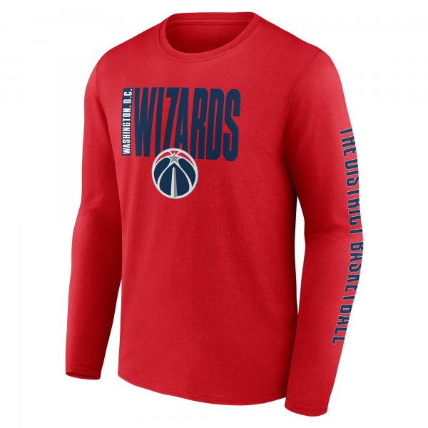 Футболка с длинным рукавом Washington Wizards Logo Athletic Red Vision