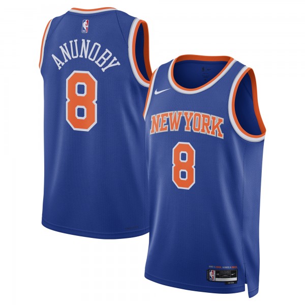 Джерси Unisex New York Knicks OG Anunoby Nike Blue Swingman - Icon Edition