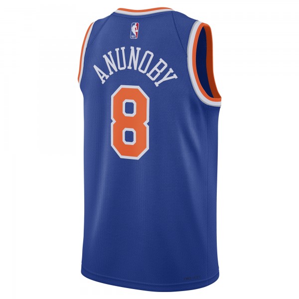 Джерси Unisex New York Knicks OG Anunoby Nike Blue Swingman - Icon Edition