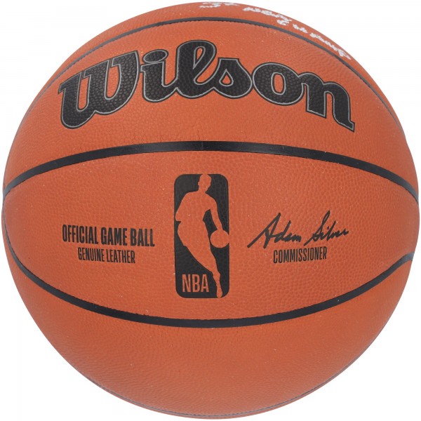 Мяч Dwyane Wade Miami Heat Autographed Authentic Wilson Official Game with 3x NBA Champ Inscription