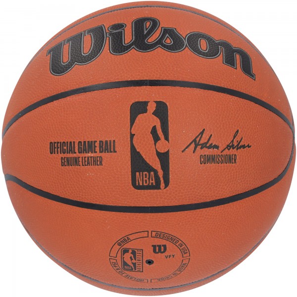 Мяч Dwyane Wade Miami Heat Autographed Authentic Wilson Official Game with 3x NBA Champ Inscription