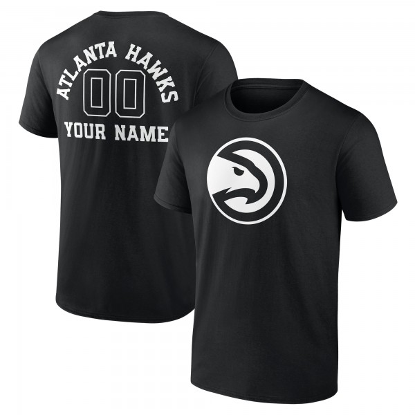 Футболка Atlanta Hawks Personalized Name & Number Monochrome - Black