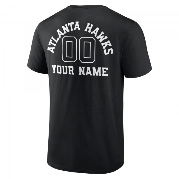 Футболка Atlanta Hawks Personalized Name & Number Monochrome - Black