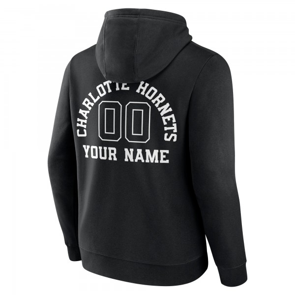Толстовка Charlotte Hornets Personalized Name & Number Monochrome - Black