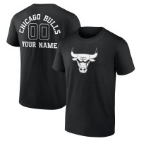 Футболка Chicago Bulls Personalized Name & Number Monochrome - Black