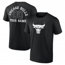 Футболка Chicago Bulls Personalized Name & Number Monochrome - Black