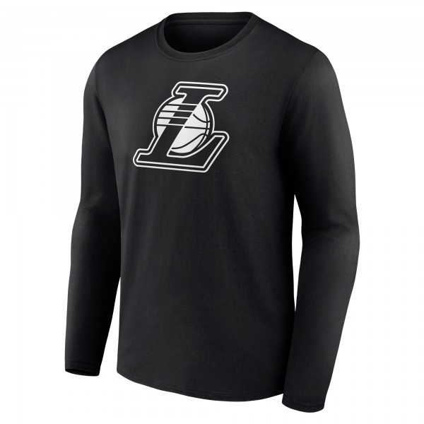 Футболка с длинным рукавом Los Angeles Lakers Personalized Name & Number Monochrome - Black