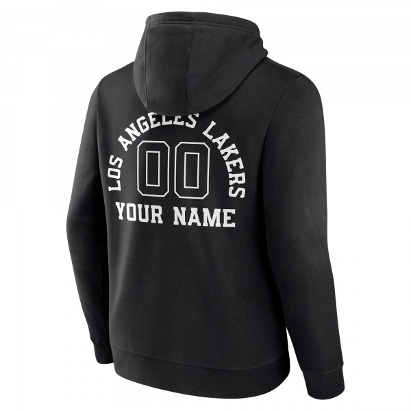 Толстовка Los Angeles Lakers Personalized Name & Number Monochrome - Black