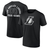 Футболка Los Angeles Lakers Personalized Name & Number Monochrome - Black