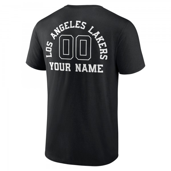 Футболка Los Angeles Lakers Personalized Name & Number Monochrome - Black