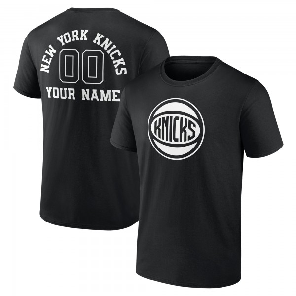 Футболка New York Knicks Personalized Name & Number Monochrome - Black