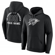 Именная толстовка Oklahoma City Thunder Black Monochrome