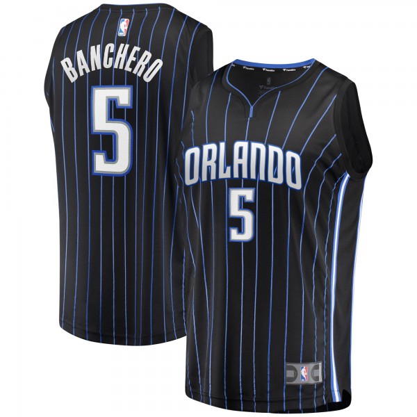 Подростковая Orlando Magic Paolo Banchero Fanatics Black Fast Break Player Jersey - Icon Edition