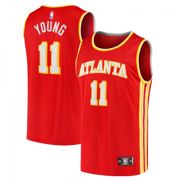 Игровая джерси Trae Young Atlanta Hawks Youth Fast Break Player - Icon Edition - Red