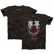 Футболка Chicago Bulls Hyperfly Unisex Year of the Dragon Lunar New Year Collection - Heather Black
